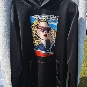 ROMWE‎ Black Graphic Sweater
